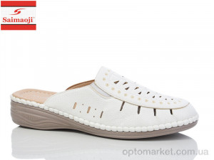 Шльопанці жіночі 192-2 Saimaoji білий  оптом от Optomarket