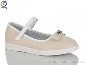 Балетки дитячі 192-7 Леопард бежевий  оптом от Optomarket