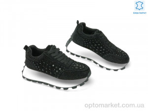 Кросівки жіночі 192393 ALLSY чорний  оптом от Optomarket