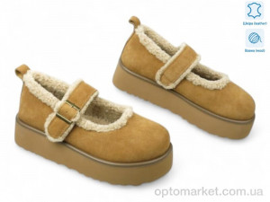 Туфлі жіночі 193245 ALLSY camel  оптом от Optomarket