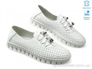 Мокасини жіночі 195215 ALLSY білий  оптом от Optomarket