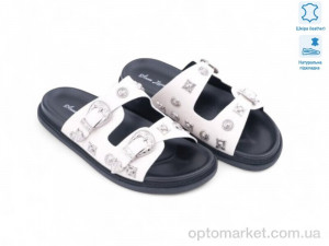 Шльопанці жіночі 196393 Anna Lucci білий  оптом от Optomarket