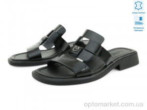 Шльопанці жіночі 197809 Fabio Monelli чорний  оптом от Optomarket