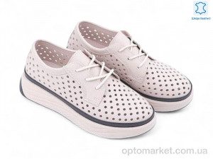 Кросівки жіночі 199167 ALLSY бежевий  оптом от Optomarket