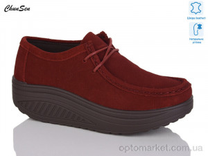 Туфлі жіночі 1999-4 Chunsen бордовий  оптом от Optomarket