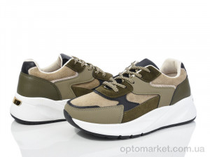 Кросівки жіночі 20-1044-3 green Violeta хакі  оптом от Optomarket