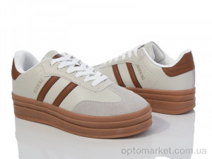 Кросівки жіночі 20-1046-6 camel Violeta бежевий  оптом от Optomarket