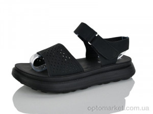 Босоніжки жіночі 20-1 Lilin чорний оптом от Optomarket