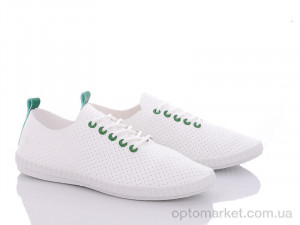 Кросівки жіночі 20-970 white-green Violeta only one білий  оптом от Optomarket