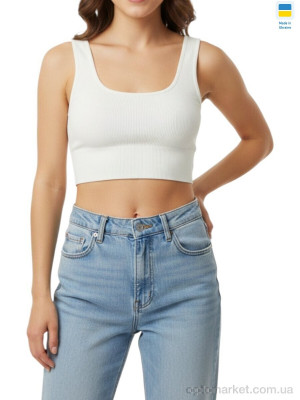 Топ жіночі 20 молочний Джулія білий  оптом от Optomarket