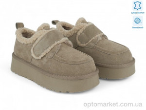 Уги жіночі 200807 ALLSY хакі  оптом от Optomarket