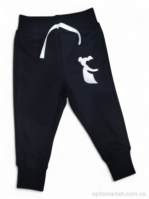 Спортивні штаны дитячі 20126 чорний Nickel Kids чорний  оптом от Optomarket