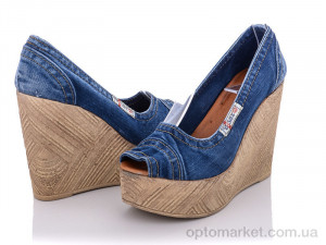 Босоніжки жіночі 2017 Ersax синій  оптом от Optomarket