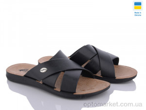 Шльопанці чоловічі 2024-001-2 чорний Demur чорний  оптом от Optomarket