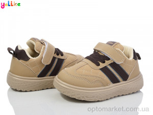 Кросівки дитячі 2024-3 Yalike бежевий оптом от Optomarket