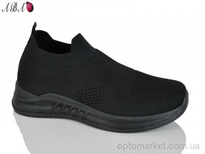 Кросівки жіночі 2026-13-1 Aba чорний  оптом от Optomarket