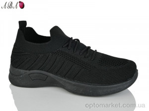 Кросівки жіночі 2026-19-1 Aba чорний  оптом от Optomarket