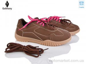 Кросівки жіночі 2027-6-3 Gollmony коричневий  оптом от Optomarket