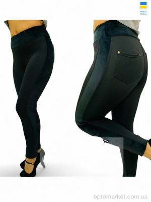 Лосини жіночі 2028 чорний Sport style чорний  оптом от Optomarket