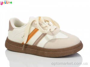 Кросівки дитячі 2034-3 Yalike бежевий  оптом от Optomarket