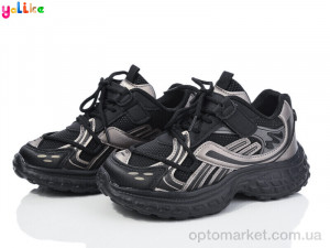 Кросівки дитячі 2035-5 Yalike чорний оптом от Optomarket