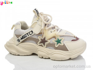 Кросівки дитячі 2076-6 Yalike бежевий  оптом от Optomarket