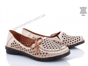 Туфли женские 2100-1-03 Grand Fashion бежевый оптом от Optomarket