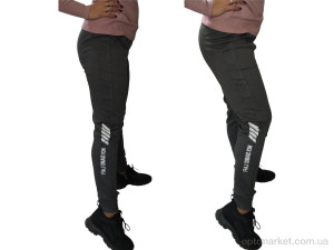 Спортивні штаны жіночі 2103 т.сірий Sport style сірий  оптом от Optomarket