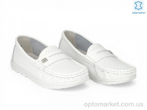 Мокасини жіночі 210355 ALLSY білий  оптом от Optomarket