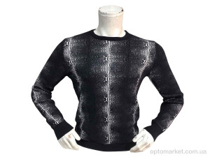 Светр чоловічі 211497 чорний з білий Pool Park чорний  оптом от Optomarket