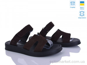 Шльопанці жіночі 2120-20 Tamei коричневий оптом от Optomarket