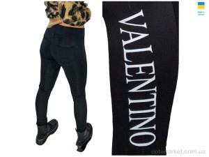 Лосини жіночі 2123 чорний Sport style чорний  оптом от Optomarket