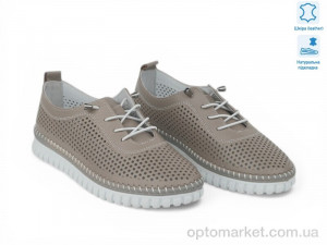 Мокасини жіночі 213027 ALLSY коричневий  оптом от Optomarket