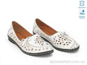 Балетки жіночі 214018 Anna Lucci білий оптом от Optomarket