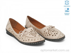 Балетки жіночі 214025 Anna Lucci бежевий  оптом от Optomarket