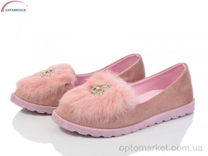 Туфлі жіночі 22 pink Jibukang рожевий  оптом от Optomarket