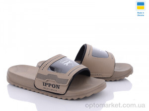 Шльопанці чоловічі 2203-5 Ippon коричневий  оптом от Optomarket