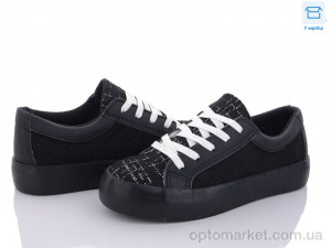 Кросівки жіночі 2209-2 PLPS чорний оптом от Optomarket