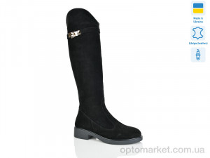 Чоботи жіночі 2227 чорний з. єврозима Sali чорний оптом от Optomarket