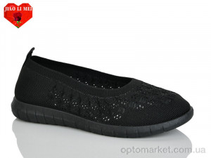 Балетки жіночі 226-1 Jiao Li Mei чорний  оптом от Optomarket