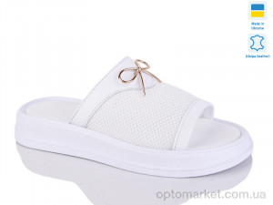 Шльопанці жіночі 229 біл.к. Sali білий  оптом от Optomarket