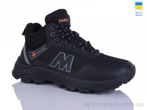 Кросівки чоловічі 2302-1A Swin чорний  оптом от Optomarket