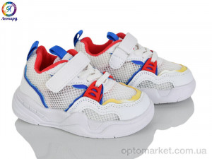 Кросівки дитячі 2310 blue Леопард білий оптом от Optomarket