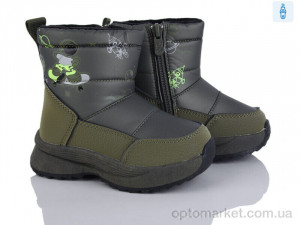 Дутики дитячі 2315-6M B&G зелений  оптом от Optomarket