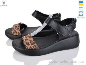 Босоніжки жіночі 23201 ч.ш.+кор.нуб. Viscala чорний  оптом от Optomarket