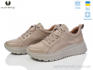 Кросівки жіночі 235 кап. К. Alex Bens коричневий  оптом от Optomarket