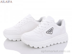 Кросівки жіночі 2380-2 піна Ailaifa білий  оптом от Optomarket