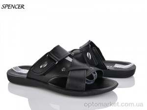 Шльопанці чоловічі 2402 чорний Spencer чорний  оптом от Optomarket