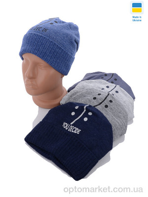 Шапка дитячі 2428 mix флис Red Hat мікс  оптом от Optomarket