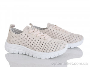Кросівки жіночі 243-23 Бабочка-Mengfuna-AESD бежевий оптом от Optomarket